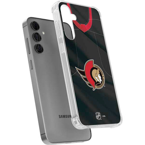 NHL Ottawa Senators Home Jersey Galaxy S24 Plus Clear Case